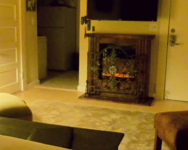 Ambient Fireplace with Smart TV